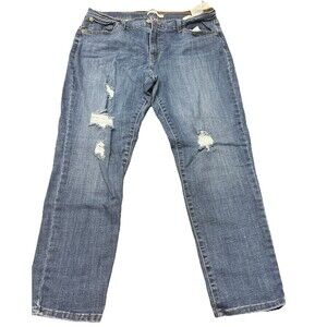 Levi’s Boyfriend Jean Woman’s Size 32 Distressed Medium Wash Denim 32x25